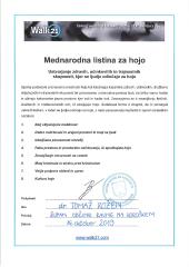 Listina za hojo, župan občine Ravne na Koroškem, dr. Rožen